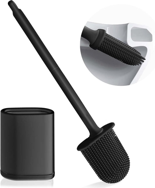 Toilet brush and holder set - Toilet brush - Deep cleaning - Silicone toilet brush - Flexible toilet brush V1188-MS101-03237-1