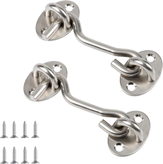 2 pieces - Wind hook - 3 inch - Wind hooks - Door hinges - Door bolt - Hinge - barn door hook - hook and eye V1188-MS101-03242-1