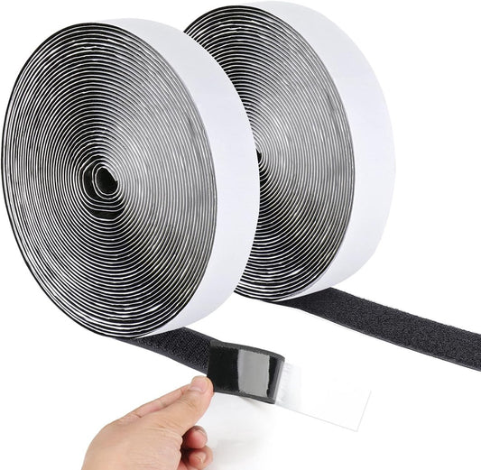 20 mm*10 m - Velcro - self-adhesive tape - reusable tape - nylon fastening strip - strong adhesive strips - V1188-MS101-03243-1
