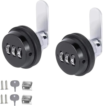 2 pieces - Combination lock - 62*38 mm - Suitable for panel thicknesses of 15-25 mm - Cabinet locks - Drawer V1188-MS101-03248-1
