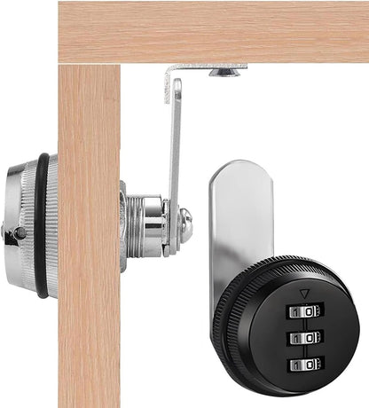 2 pieces - Combination lock - 62*38 mm - Suitable for panel thicknesses of 15-25 mm - Cabinet locks - Drawer V1188-MS101-03248-1