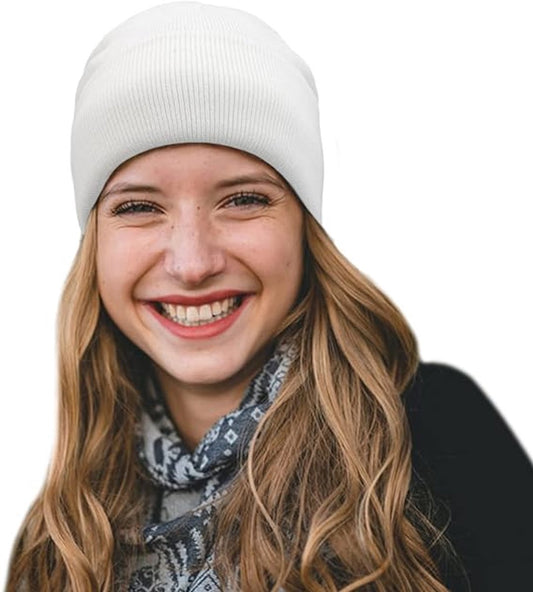 Hat - Knitted hat - Winter hat - Warm hat - Hat with satin lining - warm winter hat - knitted winter hat with V1188-MS101-03250-1