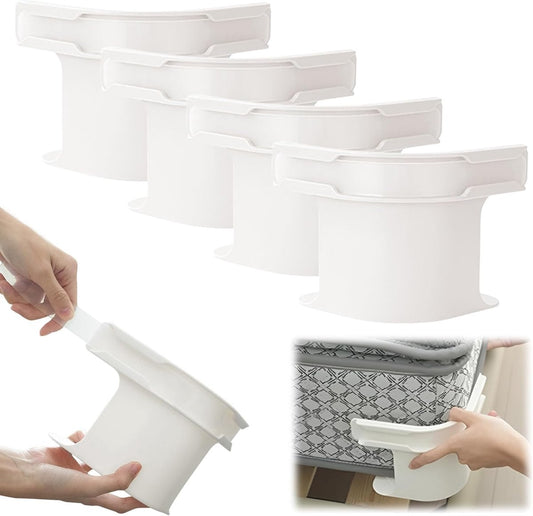 4 pieces - Sheet holder - Bed sheet holder - Duvet clips - Sheet clamps - with fastening strips - removable V1188-MS101-03252-1