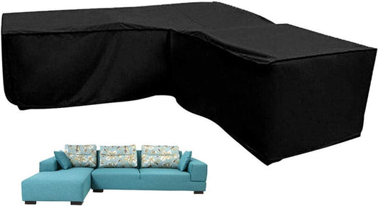 L-shaped garden bench cover - Garden furniture cover - L-shaped garden furniture protective cover with V1188-MS101-03256-1