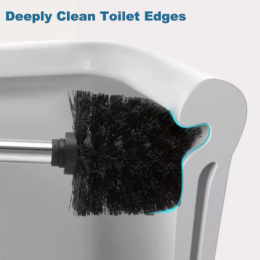 2 pieces - Toilet brush - Stainless steel toilet brush - With screw head - WC brush - Toilet brush - With V1188-MS101-03268-1