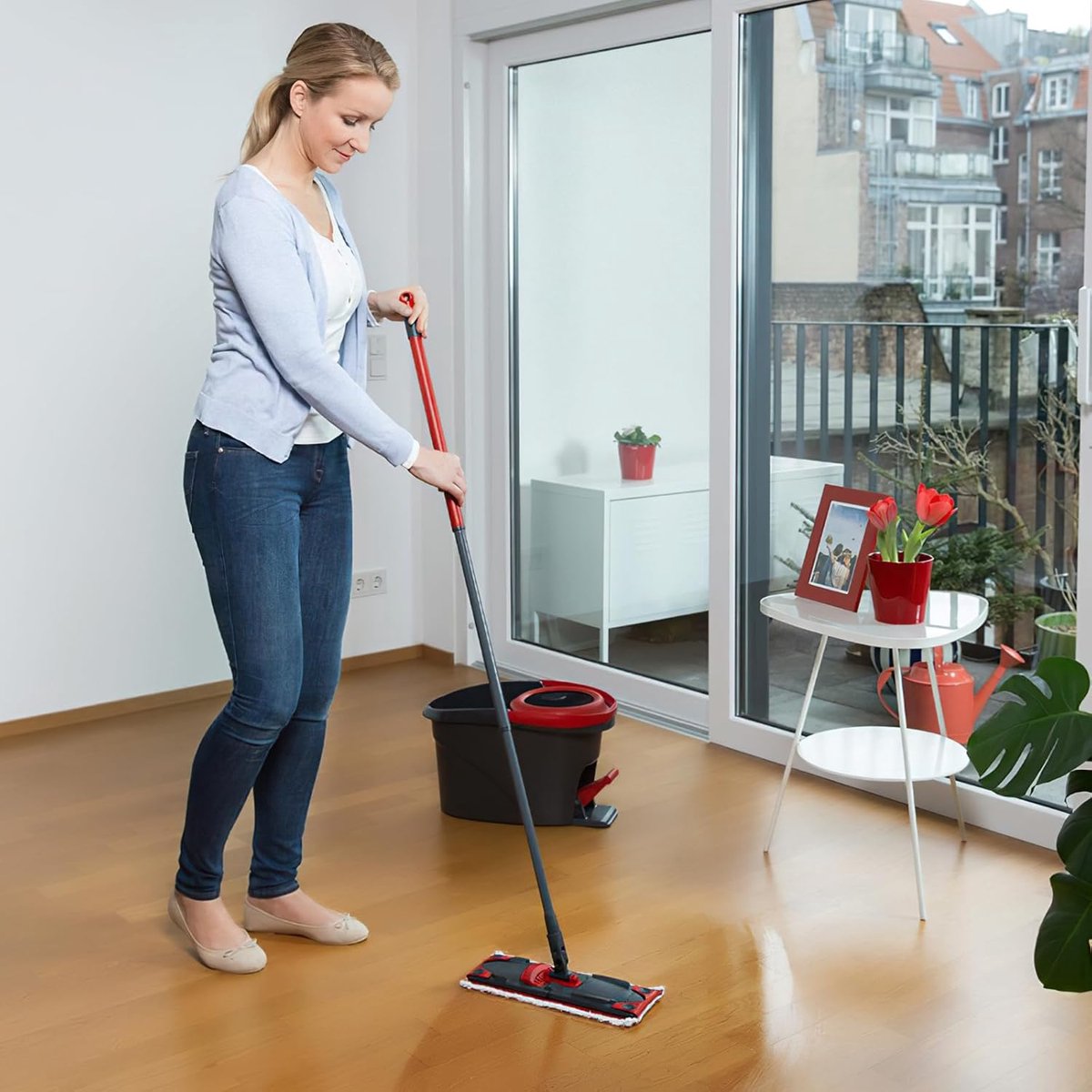 pack - microfiber cloths - Suitable for Vileda Ultramax Flatmop Replacement - For hard floors - mop head V1188-MS101-03289-1