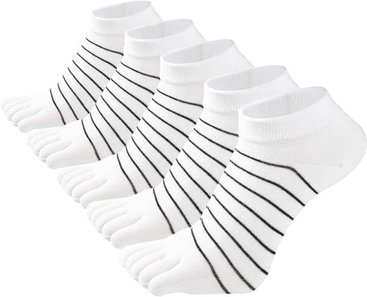 5 pairs - Toe socks - Toe socks - Yoga socks - cotton toe socks for women - Runner toe socks - Runner Toe V1188-MS101-03290-1