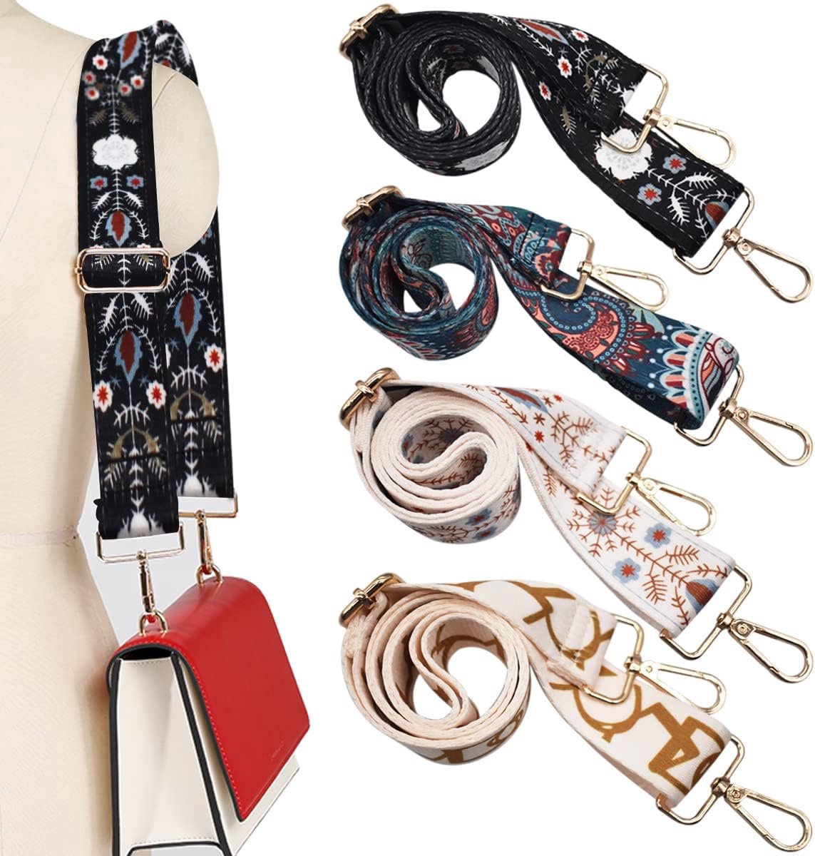 Bag Strap - 4-Piece Shoulder Strap - Bagstrap - Adjustable Bag Strap - Bag Strap - Unisex Bag Strap - V1188-MS101-03295-1