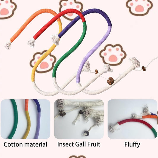 3 pieces - Cat toys - Cotton cat toy leash - play rope - Chew toys for cats - cat toys for teething - V1188-MS101-03296-1