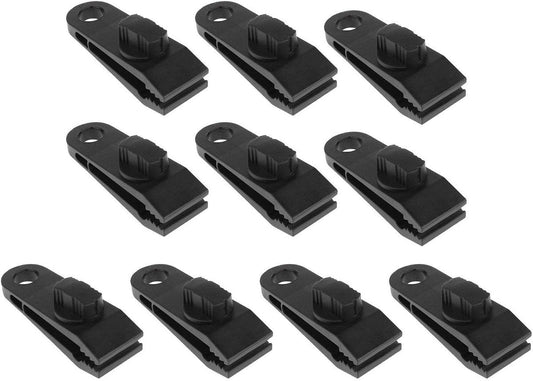 10 pieces - 2.6*8.3*3 cm - tent clips - tarp clips - clips for outdoor awnings - clips for sun sails - clips V1188-MS101-03302-1