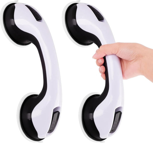Set of 2 suction cup grab bars - Shower safety grab bars with suction cups - Extra handle - No drilling V1188-MS101-03303-1