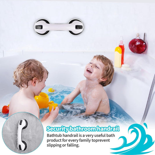 Set of 2 suction cup grab bars - Shower safety grab bars with suction cups - Extra handle - No drilling V1188-MS101-03303-1