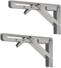 2 pieces - Stainless steel foldable shelf brackets - Support frame - Robust stainless steel foldable shelf V1188-MS101-03314-1