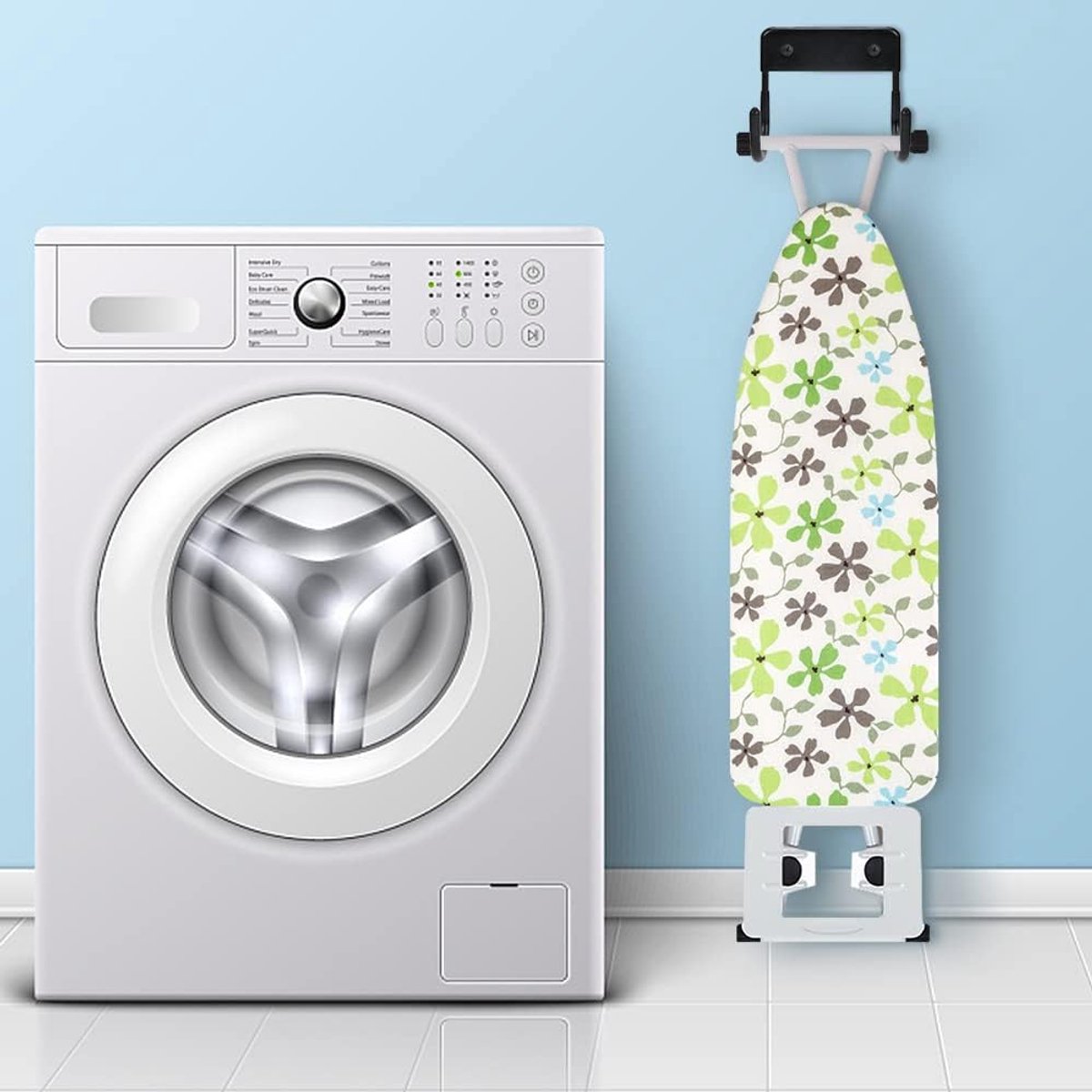 Ironing board holder - Ironing board hanging system - Hook for ironing board - Wall-mounted ironing board V1188-MS101-03326-1