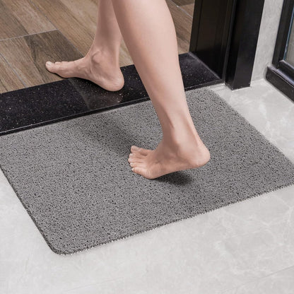 Non-slip shower mat - Non-slip bath mat - with drain - Non-slip water-permeable mat - Soft PVC loofah bath V1188-MS101-03336-1