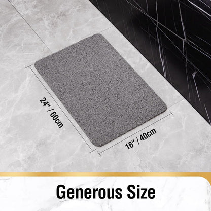 Non-slip shower mat - Non-slip bath mat - with drain - Non-slip water-permeable mat - Soft PVC loofah bath V1188-MS101-03336-1