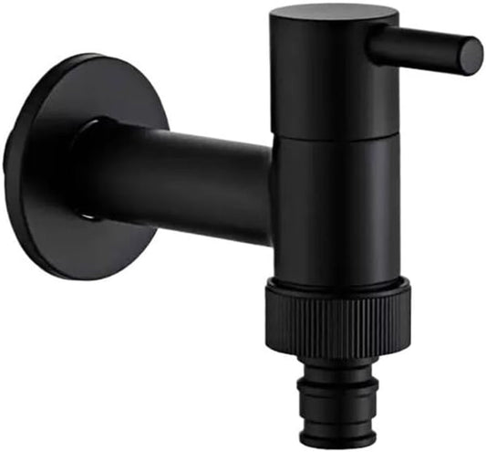 Wall-mounted tap - Material black copper - Wall mounting - Bathroom corner tap - Washing machine tap - V1188-MS101-03339-1