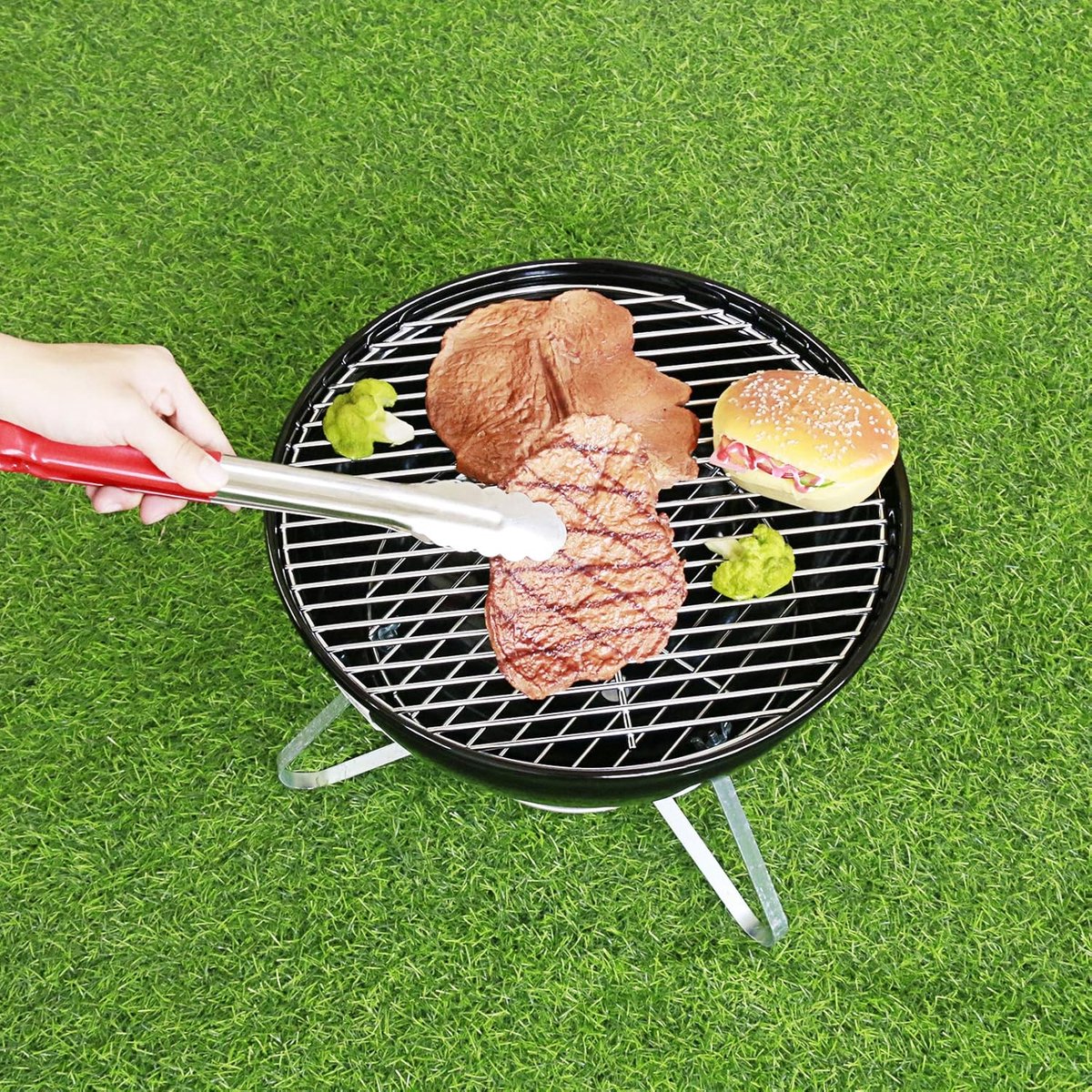 34cm Dia replacement cooking grates - Grill grate for charcoal barbecue - Replacement part for 34 cm charcoal V1188-MS101-03341-1