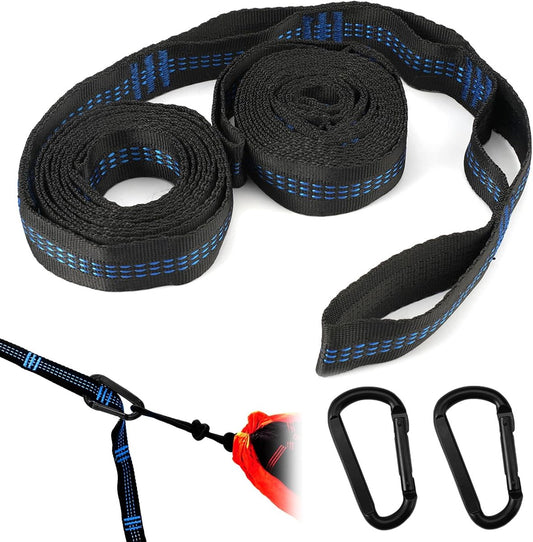 pieces - Hammock straps - 2m - Adjustable hammock straps - Swing suspension straps - tree swing straps - V1188-MS101-03360-1