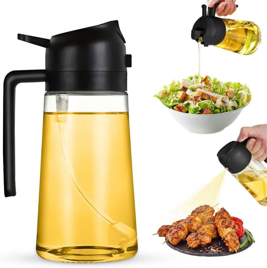 2-in-1 - Oil spray bottle - olive oil dispenser bottle - 470 ml - Olive oil sprayer - oil container - oil V1188-MS101-03366-1