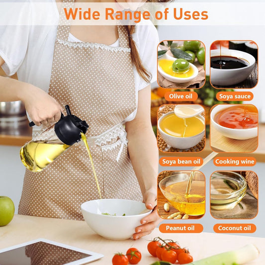 2-in-1 - Oil spray bottle - olive oil dispenser bottle - 470 ml - Olive oil sprayer - oil container - oil V1188-MS101-03366-1