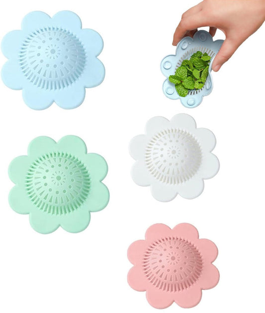 4 pieces - hair filter - drain cover - drain strainers - floor drain - drain hair catchers - shower drain V1188-MS101-03392-1
