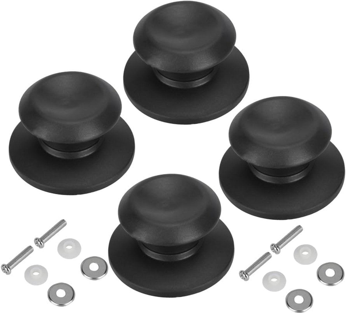 4 pieces - Pan lid knob - Lid knobs - Aperture 6-10 mm - Pot Lid Knob - Lid Handle - Lid Knob - Anti-burn V1188-MS101-03393-1