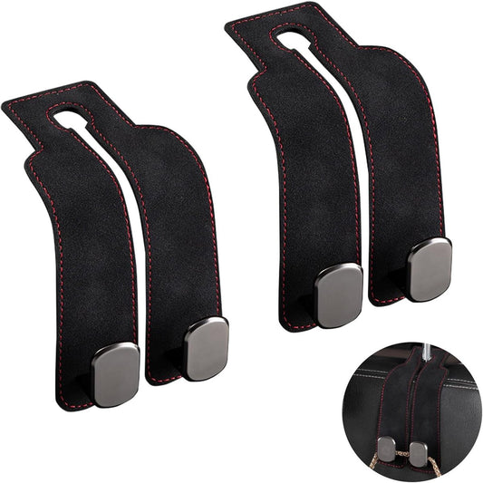 pieces - 17*4.5*8.5 cm - car headrest hooks - multifunctional leather car seat organizer - hook for the car V1188-MS101-03394-1