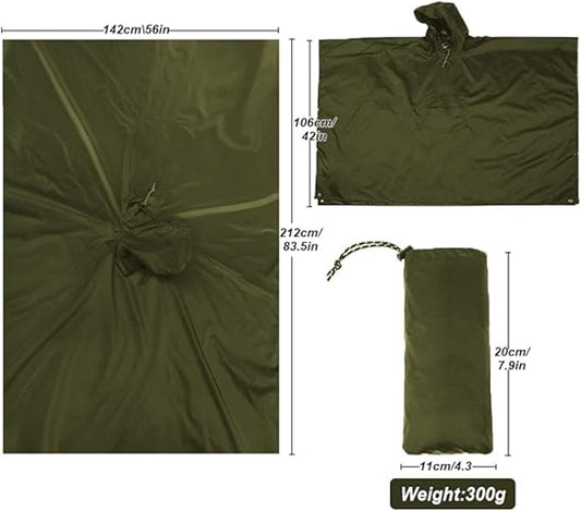 Poncho - Raincoat - 210*140cm - multifunctional waterproof rain poncho - Waterproof Rain Poncho - Cycling V1188-MS101-03396-1
