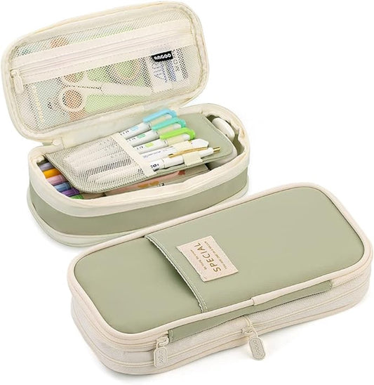 Pencil Case - Expandable Portable Pencil Case - Pencil Case - Large Capacity - With Compartments - Aesthetic V1188-MS101-03397-1