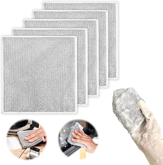 Multifunctional wire dishcloths (5 pieces) - Wire dishcloths - wire dishcloth - multifunctional anti-scratch V1188-MS101-03399-1