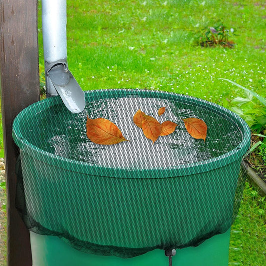 3 pieces - rain barrel cover - Rain barrel net - Protective cover for tank harvesting tools - With drawstring V1188-MS101-03407-1