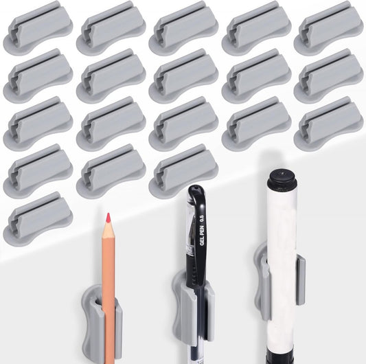 20 pieces - pen holder - pen holder for desk - self-adhesive silicone pen holder - for clipboard mounting in V1188-MS101-03408-1