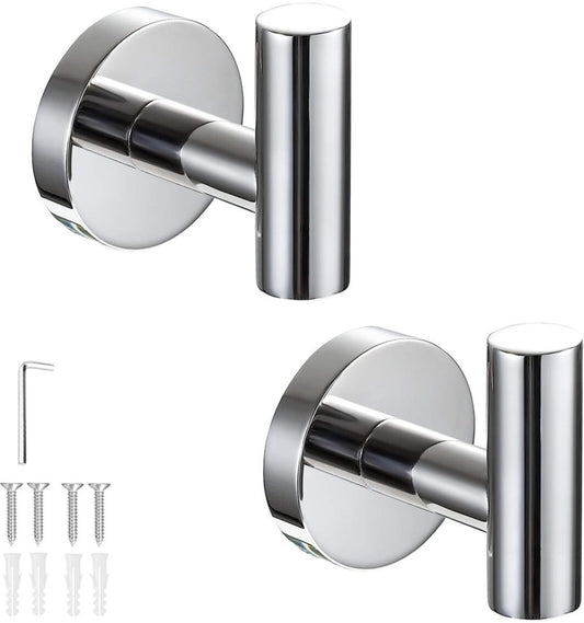 2 pieces - Towel hook - Hanging hooks - Hanging hooks - Bathroom towel hooks - Key hook - Clothes hook - Hat V1188-MS101-03415-1