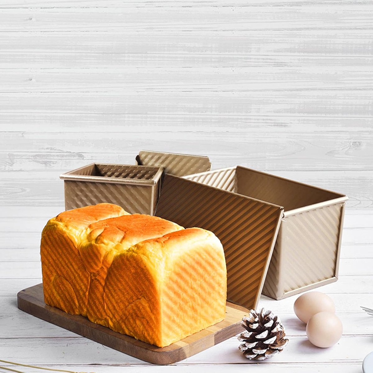 rectangular cake tin - Cake tin - Bread tin with lid - Non-stick Bread Toast Box - Baking Cake tin - baking V1188-MS101-03425-1