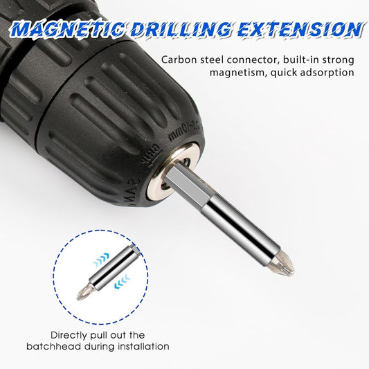 pieces - magnetic drill extension holder - magnetic bit holder set - hexagonal shank - magnetic drill chuck - V1188-MS101-03426-1