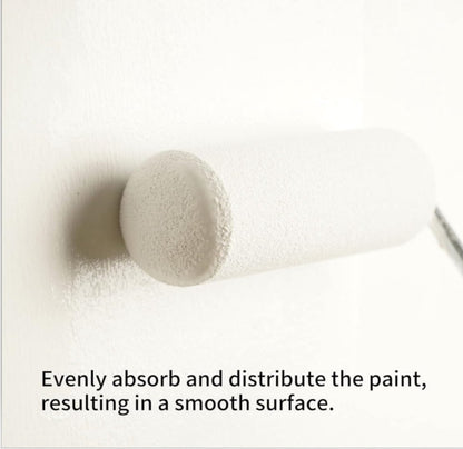 Mini paint roller set - Foam paint roller - with refills - high-density foam rollers *6, paint tray and V1188-MS101-03427-1