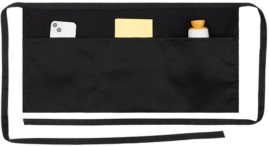 Waiter Apron - Kitchen Apron with 3 Pockets - Waterproof Bar Apron - Waterproof and Oil-Repellent - V1188-MS101-03428-1