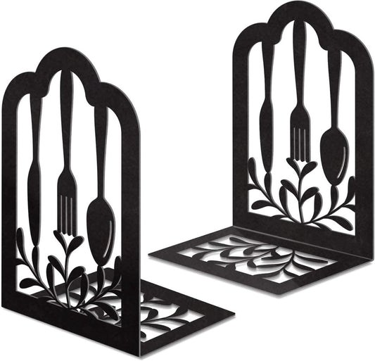 2 Pieces Bookends - bookends - Metal Book Stand - Book Holder - Shelf Organizer - Book Support - Bookshelf - V1188-MS101-03442-1