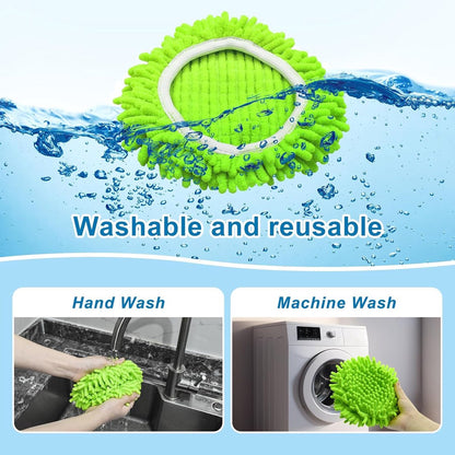 3-piece mop pad replacement suitable for O Cedar, suitable for Ocedar Easywring spin mops - microfiber V1188-MS101-03444-1