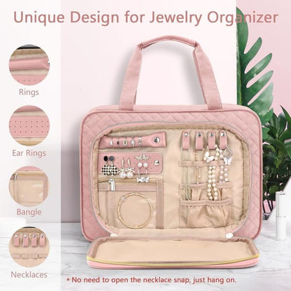 Pink Hanging Travel Toiletry Bag Large Makeup Bag V1188-NACCD-405