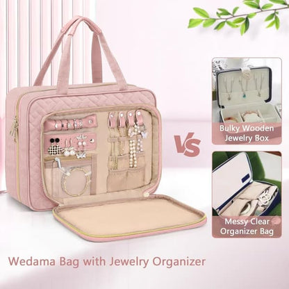 Pink Hanging Travel Toiletry Bag Large Makeup Bag V1188-NACCD-405