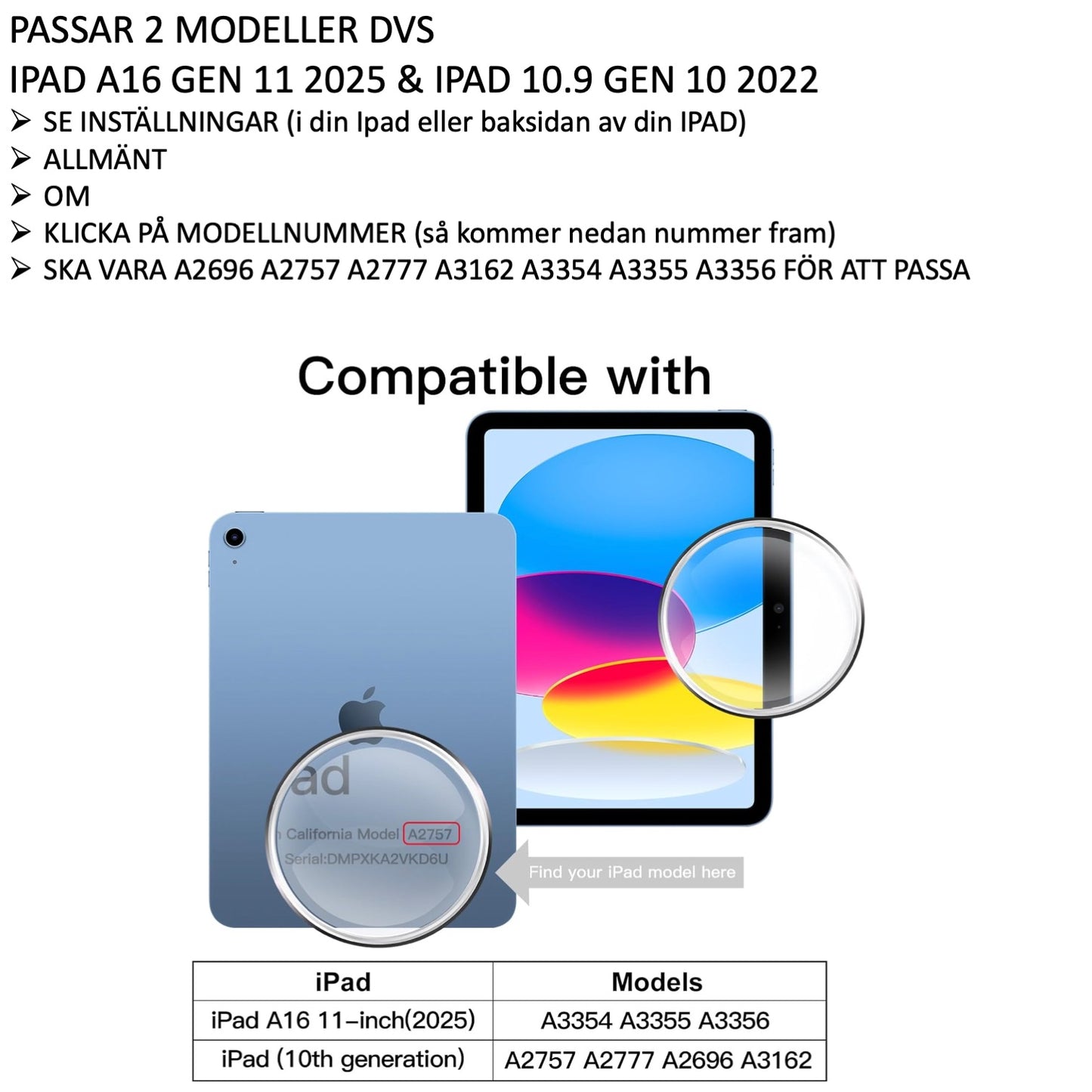 iPad (A16) Gen 11 2025 Tempered Glass Screen Protector 9H Transparent 2-Pack V1188-NAHHA-6224-1