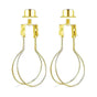 Lampshade Holder Adapter Kit with Knob Leveling System Gold Stabilizer V1188-NALH-11295