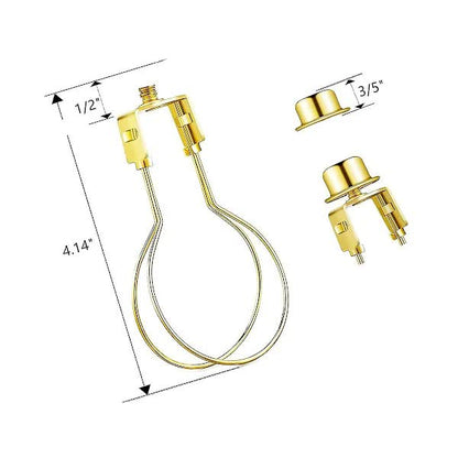 Lampshade Holder Adapter Kit with Knob Leveling System Gold Stabilizer V1188-NALH-11295