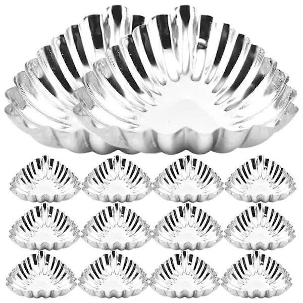 Stainless Steel Egg Molds 20 Pcs, Decorative Baking Molds, Muffin Molds, Kitchen Baking Tools V1188-NALH-15640