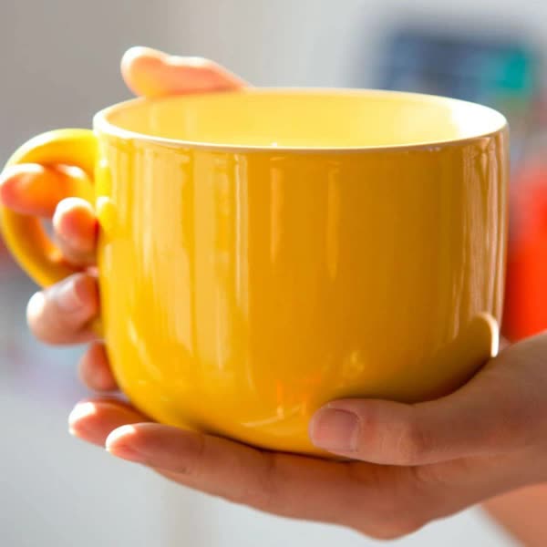 Large Ceramic Coffee Mug 650ml with Henke, Compatible with Breakfast Cereal Bowl and Tea Cup, Birthday Gift V1188-NALH-19852