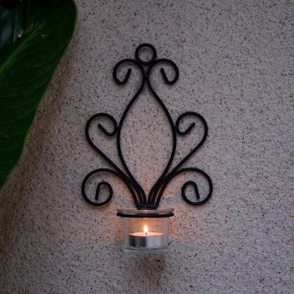 Creative Iron Wall Candle Holders Vintage Candlesticks V1188-NALH-22132