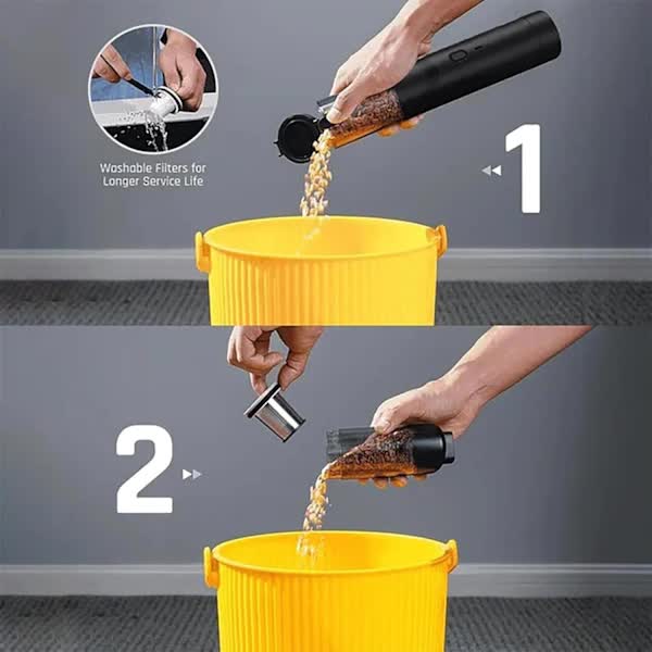 Cordless Car Vacuum Cleaner 4-in-1 High Power 19000Pa Handheld Portable Black Mini Vacuum V1188-NANV-8-7791
