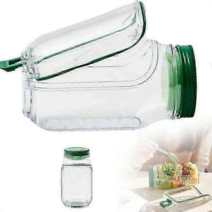 NEW Salad Container with Sauce Dressing Container, Vertical Layered Salad Container with Built-in Bowl, V1188-NAOC-15-162